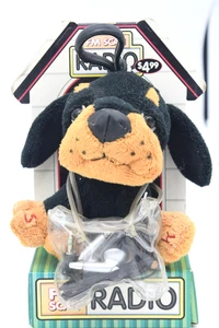 FM Scan Radio Pet Plush Dog Clip Backpack Purse Pal Rottweiler - Picture 1 of 3
