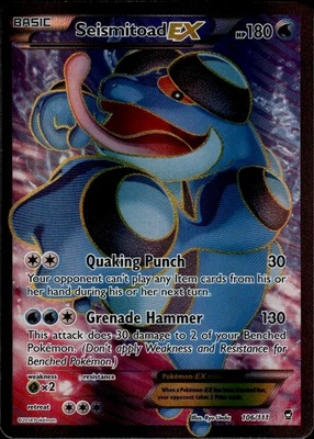 Seismitoad EX (106 Full Art) Ultra Rare XY - Furious Fists 106/111 NM - Image 1 of 2