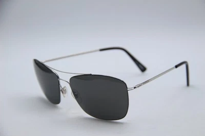 NUEVO MONT BLANC MB 594S 16A PLATA NEGRO AZUL MONTURAS AUTÉNTICAS GAFAS DE SOL 59-15 Foto 1 de 4