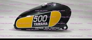 Fits Yamaha XT500 TT500 1977 Black Steel Gas Petrol Fuel Tank +... - Picture 1 of 5