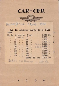 Rumänien, 1958, Oldtimer Verordnung des Gegenseitigkeitshauses / Wagen, CFR Eisenbahnen - Bild 1 von 13