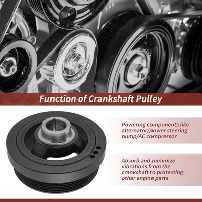 Engine Harmonic Balancer Crankshaft Pulley for Nissan Frontier/Xterra 12303EA200 Foto 1 de 4