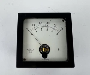 Siemens Messgerät Einbauinstrument Drehspulinstrument 2 Skalenbereiche 0-1,5 0-5 - Bild 1 von 5