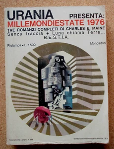 LIBRO MILLEMONDIESTATE 1976 Tre Romanzi di Charles E. Maine URANIA Mondadori - Bild 1 von 3