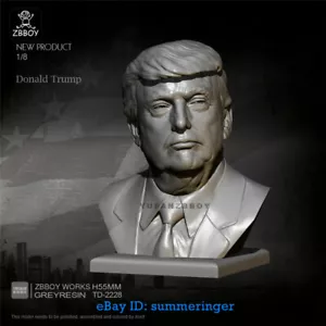 H55mm Donald Trump Bust Resin Model Kits Unpainted YUFAN Model Garage Kit - Picture 1 of 4