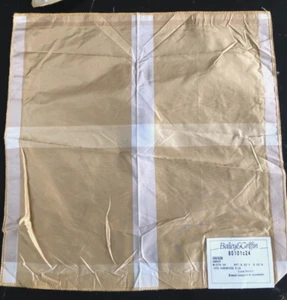 BAILEY & GRIFFIN Grayson in Amber 18" Silk Plaid Fabric Sample - Picture 1 of 3