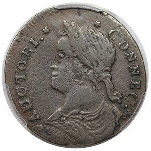 1788 Connecticut Copper, Draped Bust Left, Miller 16.1-D, PCGS VF35 - Picture 1 of 4