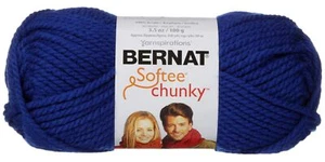 Spinrite 161128-28134 Softee Chunky Yarn-Royal Blue - Picture 1 of 1