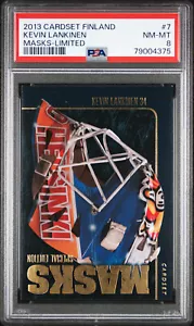 2013 Cardset Finland Masks Limited 7 Kevin Lankinen PSA 8 Rookie RC #/999 Pop 1 - Picture 1 of 2