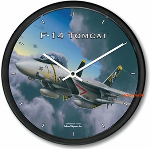 New AVIATION TRINTEC F-14 TOMCAT Clock 10" Aviator Fighter Plane WWII - Bild 1 von 2