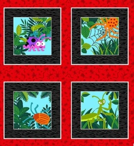 I'm Buggin' Out - Snug as a Bug - Ruby Red - 24" x 44" PANEL - Imagen 1 de 2