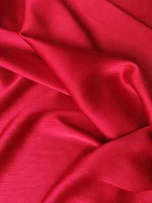 58'' Wide By Yard Crinkled Satin Fabric Crepe Pleated Charmeuse Chiffon Material - Image 1 of 4