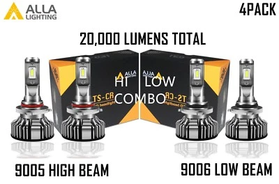 Alla Lighting LED High Low Beam Headlight Headlamp Bulbs Light Lamp, Xenon White - Image 1 of 4