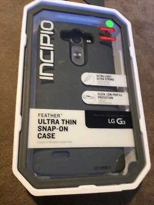 Genuine Incipio Feather Ultra Thin Snap-on Case Cover Shell For LG G3 - Grey - Image 1 of 4
