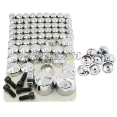 Cubierta de tapas de pernos cromadas para motocicleta para Harley-Davidson Deluxe Slim FLSTN Foto 1 de 4