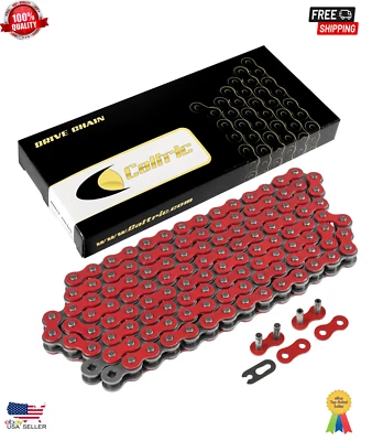 Cadena de transmisión roja para Honda CRF230F CRF230L CRF230M 2003-2018 Foto 1 de 4