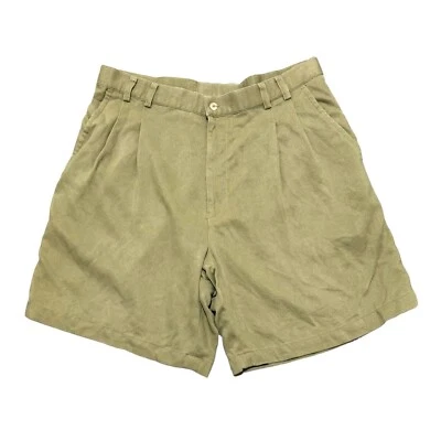 Шорты мягкие мужские Tori Richard Honolulu плиссированные 100% Tencel Lyocell бежевые размер 35 - Изображение 1 из 4