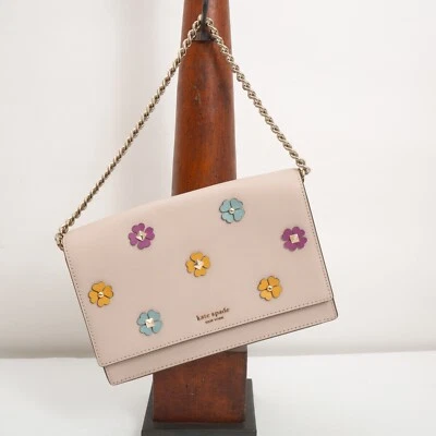Bolso Bandolera Kate Spade Cameron Cartera Apliques de Flores Beige Cálido/Rubor Foto 1 de 4