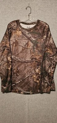 Mens RealTree Camouflage Long Sleeve Shirt Hunting Fishing Real Tree Size Large - Image 1 of 4