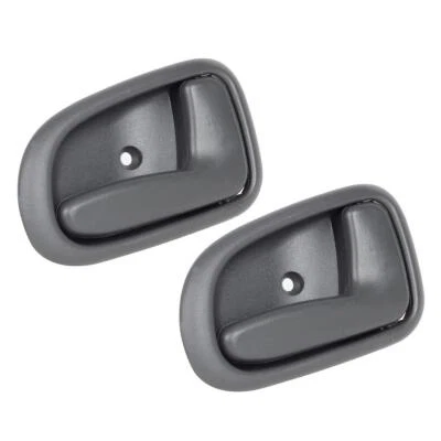Qty2 Gray Inner Front Rear Pass RH Side Door Handle for 93-97 TOYOTA COROLLA - Image 1 of 4