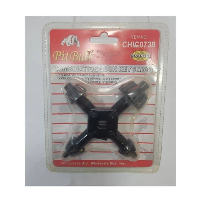 Pit-Bull Chuck Key New 4 Way Heavy Duty 4 in 1 Drills & Drill Press  - Image 1 of 2