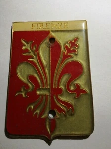 Wappen Heraldik Stadt Florenz 8x6 cm Messing - Bild 1 von 2