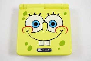 Nintendo Game Boy Advance GBA SP Spongebob Yellow System AGS 101 Brighter NEW - Picture 1 of 3