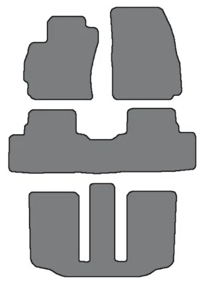 Mazda 2012-2015 5 juegos de 3 filas alfombrillas de ajuste personalizado - negras Foto 1 de 4