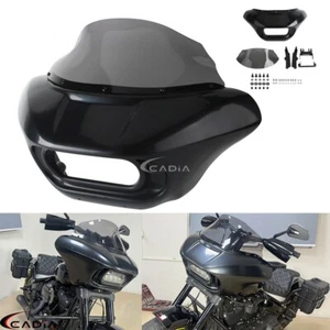 Front Fairing Windshield Kit For Harley Softail Fat Bob FXFB 114 FXFBS 2018-2024 - Picture 1 of 16