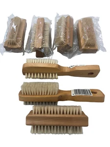 7 SPAZZOLINE PER UNGHIE MANICURE PEDICURE IN LEGNO E SETOLA NATURALE CM 9,5-16,5 - Imagen 1 de 1