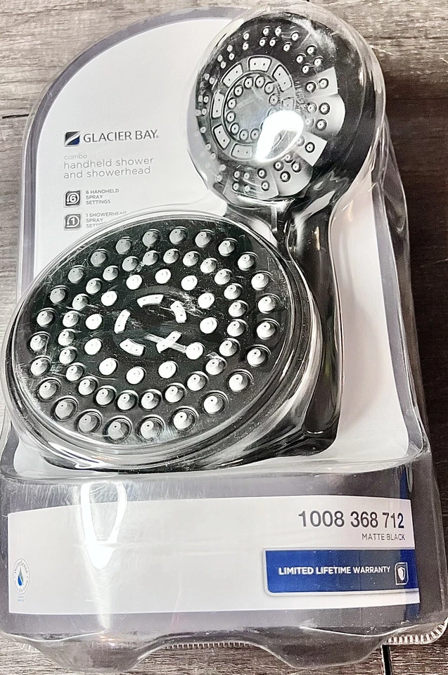 Glacier Bay handheld shower & showerhead combo, HD58302-1510H matte black - Image 1 of 1