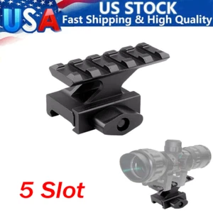 Bracket Riser Base Scope Sight Mount Adapter 20mm Picatinny Rail - Picture 1 of 15