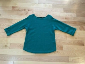 Maglione pullover Cable & Gauge Kelly verde misto angora - Donna XL - Foto 1 di 11