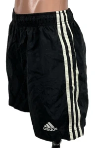 Vintage y2k Adidas Shorts Girls XL Black White Soccer Pull On Athletic Run Gym - Picture 1 of 8