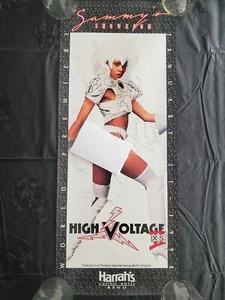 Harrah's Reno Hit City & High Voltage Signed Sammys Showroom Adult Poster 27x11 - Picture 1 of 2