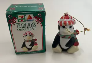 Edler Pinguin Traditions Weihnachtsschmuck 7-11 Citgo Keramik Sammlerstück - Bild 1 von 4