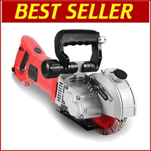 High-Power 4800W Wall Chaser Cutter for Concrete and Brick - 5 Blades Included - Picture 1 of 10