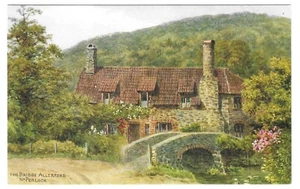 SOMERSET -BRIDGE, ALLERFORD bei PORLOCK & MINEHEAD Künstler A.R. QUINTON Postkarte - Bild 1 von 1