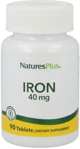 Natures Plus Iron 40 mg- 90 Tabletten (23,26 EUR/100 g) - Bild 1 von 2