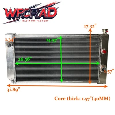 Radiador de refrigeración para Chevrolet S10 Blazer 1988-1994 GMC S15 Jimmy Sonoma MT 1989 Foto 1 de 4