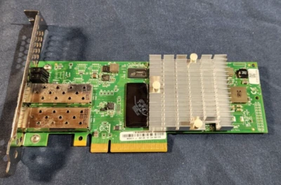 HP Dual 10GbE QLE3242-CU Dual SFP+ NIC High Profile Bracket Only - Image 1 of 4