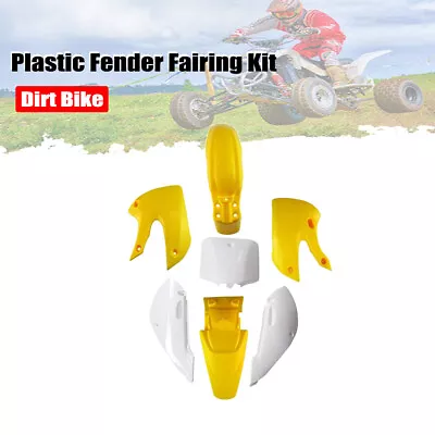 Kit de para-lama de carenagem de plástico amarelo para Kawasaki KLX110 KX65 KLX 110 Dirt Pit Bike - Imagem 1 de 2