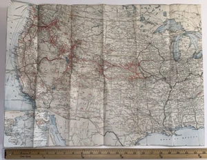 Union Pacific Railroad Map 1942 - Picture 1 of 12