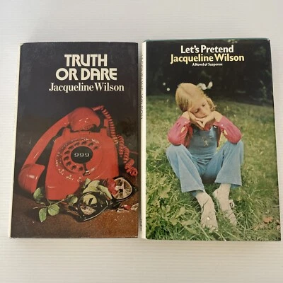 Truth of Dare & Let’s Pretend by Jacqueline Wilson 1st ed HC DJ 1973 / 1976 Lot - image 1 of 4