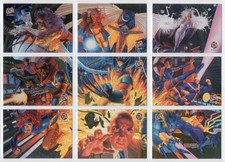 1994 Fleer Ultra X-Men TEAM PORTRAIT Complete Chase Card Set #1-9 Marvel