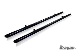 Side Bars For Citroen Jumpy LWB 2007 - 2016 Nerf Tubes Stainless BLACK Steel Van - Picture 1 of 7