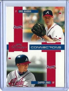 2004 Playoff Prestige Connections GREG MADDUX & CHIPPER JONES #C-2 A144 - Picture 1 of 2