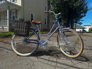 Purple women’s Raleigh gala city 2018 bicycle w/ basket - Picture 1 of 7