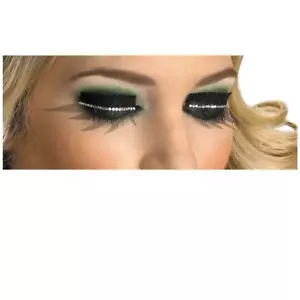 Fischernetz und Strass Netz Glitzer funkeln gefälschte falsche Wimpern - Bild 1 von 2