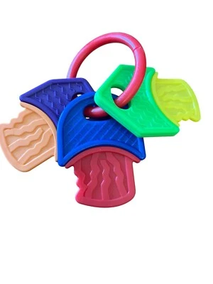 Colorful Babyking Textured Teething Keys Toy For Infants Toddlers Multicolor - Image 1 of 4
